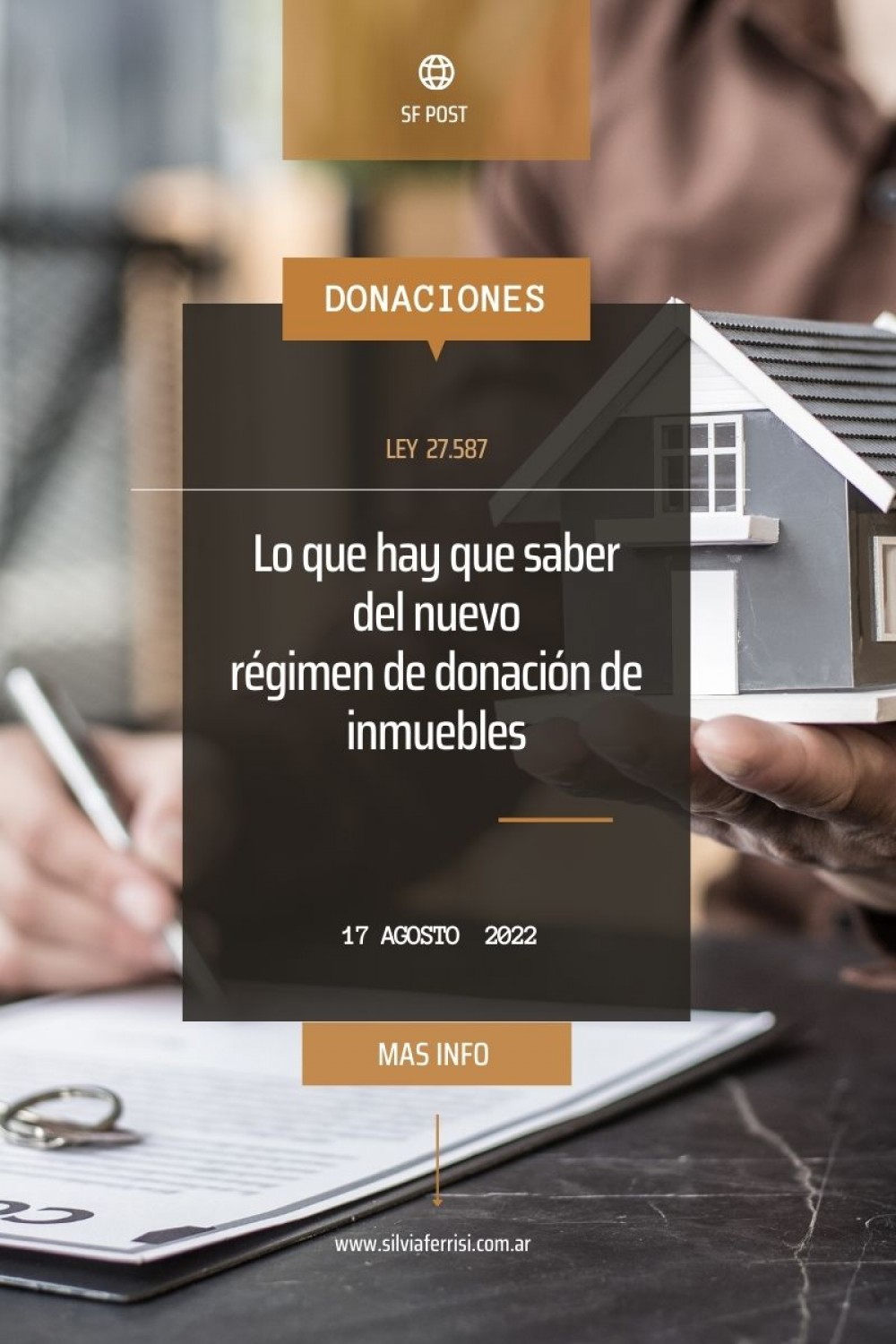 Nuevo régimen de donaciones. Que se modifica y a quienes beneficia. 